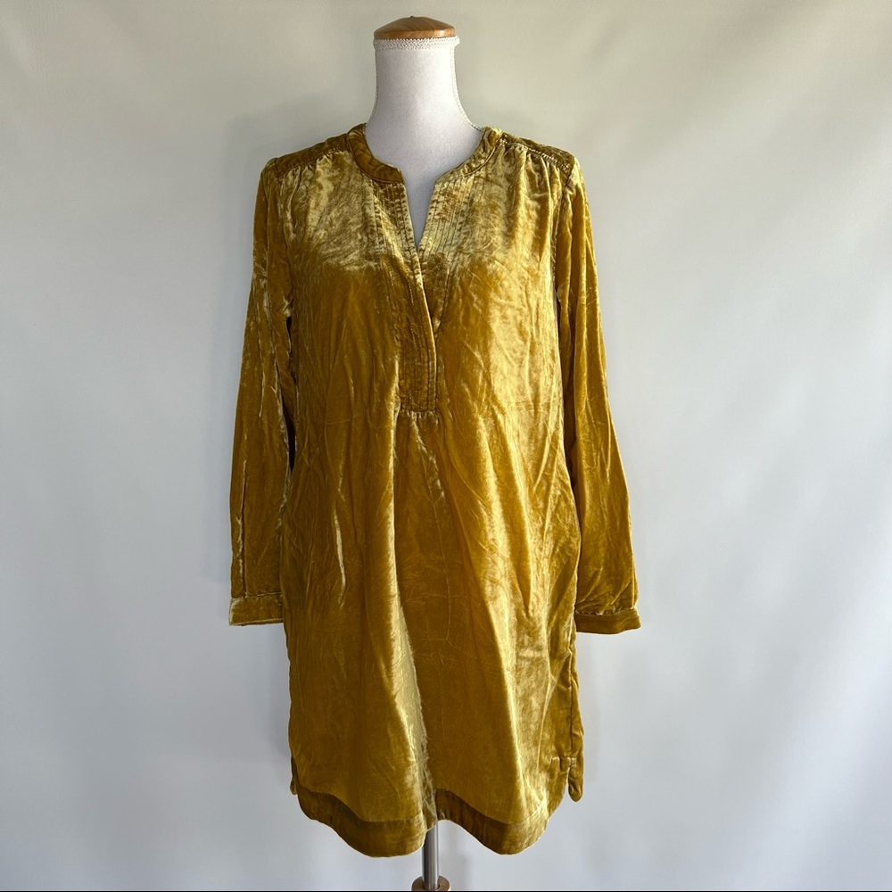 NWT Anthropologie Velvet Shirt Dress - sz S